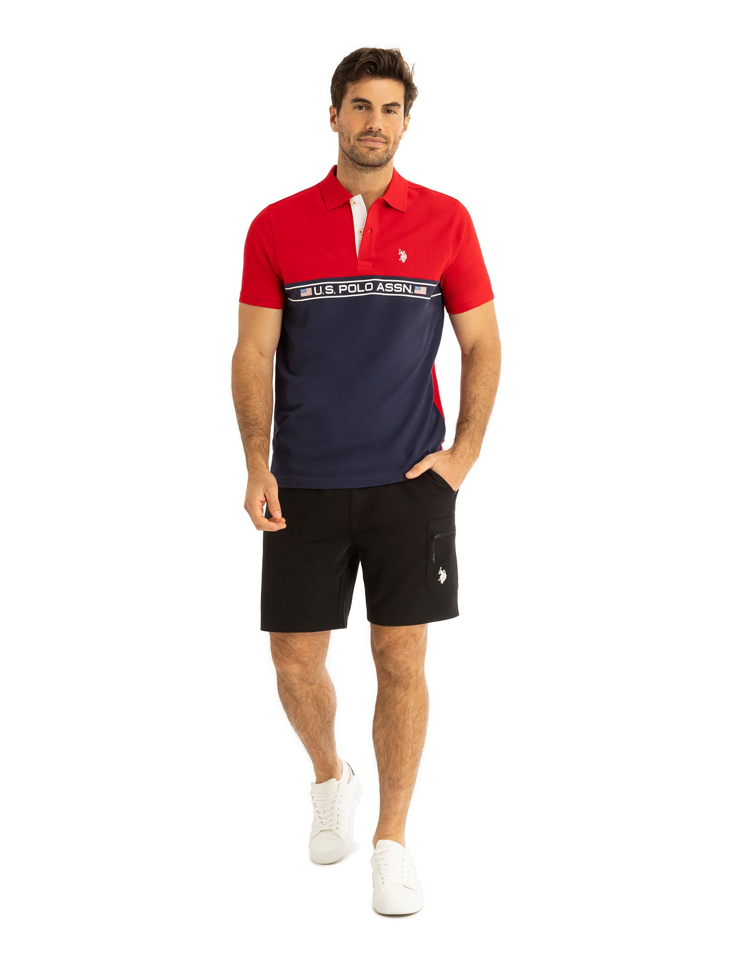 U.S. Polo Assn. Men's Novelty Polo Shirt
