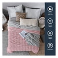 thumbnail image 3 of Cobertor Tipo Piel Ultrasuave y Calido, Ideal para Invierno. Esquimal (Rosa, Individual), 3 of 6