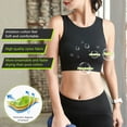 thumbnail image 6 of Outfmvch sports bras for women Women's Longline Sports Bra High Impact Yoga Tops Built In Bra Crop Top Sports Bra Wireless Racerback Bra bras for women, 6 of 8