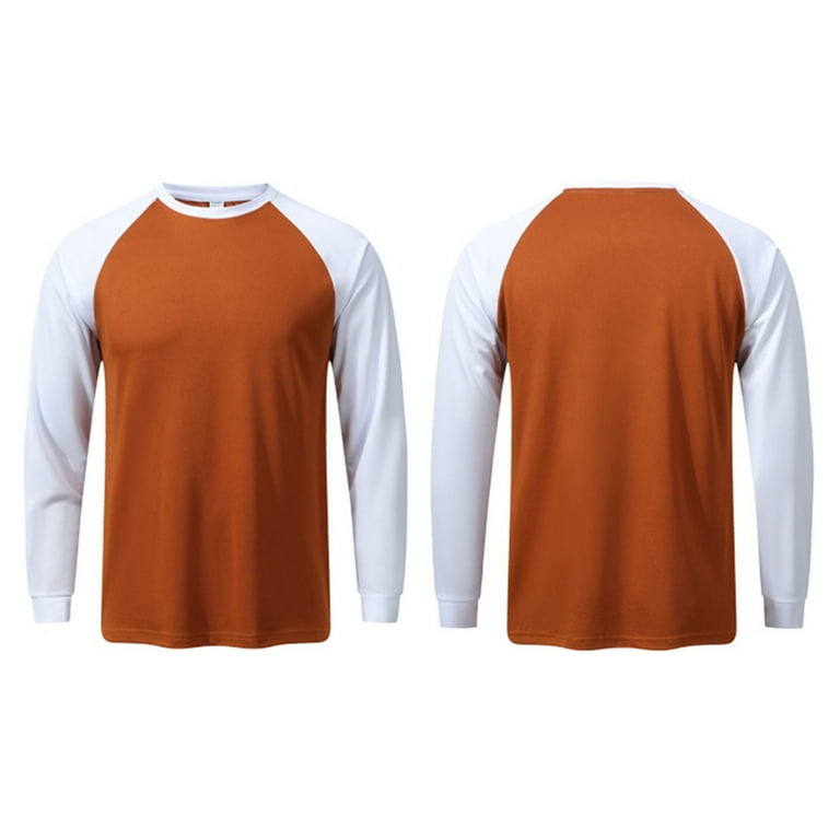 Aeguzox Long Sleeve Shirts for Men Mesh Breathable Color Block