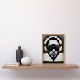 thumbnail image 2 of Hip Hop Black Artist Music DJ Monochrome Music Musician Artwork Framed Wall Art Print A4, 2 of 4