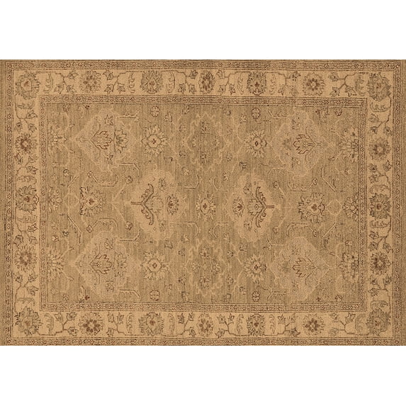 Ahgly Company Indoor Rectangle Oriental Brown Traditional Area Rugs, 5' x 7'