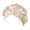 Beige, variant on Women's Fashionable Solid Color Striped Bow Headscarf Ladies Hat Big