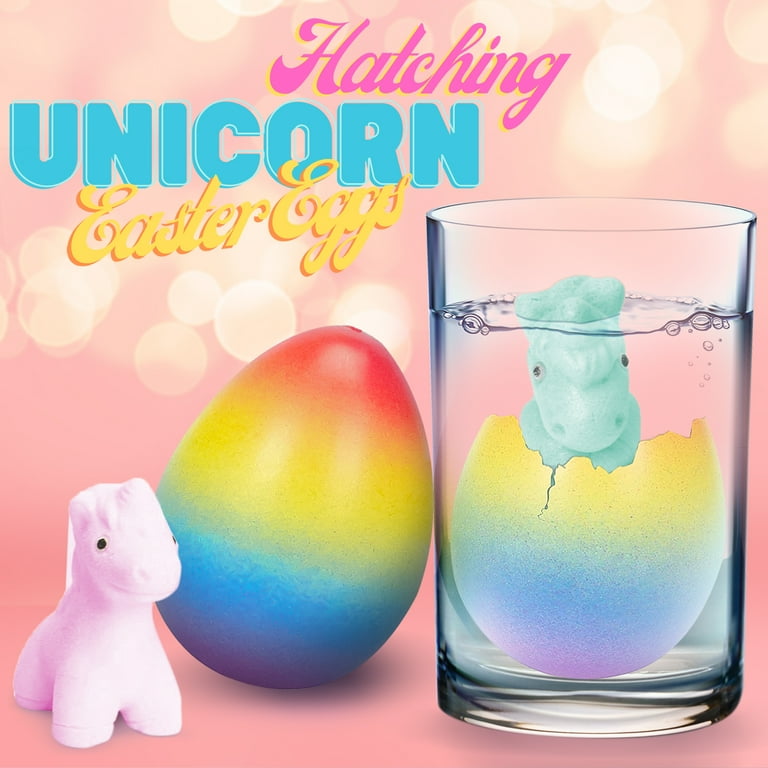 JoyX Unicorn Growing Hatching Easter Eggs Pack, Magic Inside