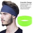 thumbnail image 3 of Jumpingount Diadema para correr de yoga Bandas para el cabello atléticas de estilo simple Verde fluorescente Type3 NO3, 3 of 6