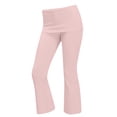 thumbnail image 5 of Breezora Women's Fold Over Waist Cropped Flare Pants High Waisted Leggings Casual Stretchy Loose Relaxed Fit Daily Yoga Trousers, 5 of 5
