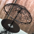 thumbnail image 4 of Juego de 3 mesas y sillas en miniatura a escala 1/12 para jardín al aire libre, modelo de mesa y silla de metal para ocio (negro), 4 of 6