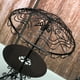 thumbnail image 4 of Juego de 3 mesas y sillas en miniatura a escala 1/12 para jardín al aire libre, modelo de mesa y silla de metal para ocio (negro), 4 of 6