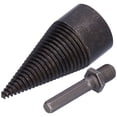 thumbnail image 1 of Chopping Wood Cone, Splitting Driver Screw Firewood Drill Bit High Hardness Strong Compatibility  for Chopping Wood for Electric Hammer Impact Drill, Rhinestone Hex Handle, 1 of 7