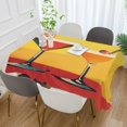 thumbnail image 2 of Yayeee Tablecloths 54" x 54" Rectangle Wrinkle Resistant Party Table Cover, Orange Cocktails, 2 of 8