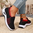 thumbnail image 5 of CAIXAI Walking Shoes for Women Orthopedic Dress Shoes for Women Lightweight Knit Upper Embroidery White Sneakers for Women Walking Anti-Skid Adjustable Upper Mary Jane Flats Hands-Free Barefoot Shoe, 5 of 6