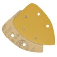 thumbnail image 3 of Dura-Gold Premium Mouse Detail Sander Sandpaper Sanding Sheets - 120 Grit (Box of 24) - 5 Hole Pattern Hook & Loop Triangle Mouse Discs - Woodworking Wood, Furniture Crafting, Sand Auto Paint, 3 of 6