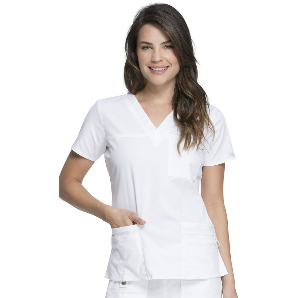 Dickies Dickies Gen Flex Scrubs Top for Women VNeck Plus Size 817455