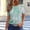 Green, variant on Dolkfu Crew Neck Summer Tops for Women 2026 Green Short Sleeve Tops Stylish Floral T-Shirts Women'S T Shirts