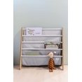 thumbnail image 5 of 3 Sprouts Recycled Fabric Kids Book Rack Storage Bookshelf Organizer in Light Gray for Ages 3+, 5 of 5