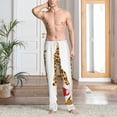 thumbnail image 4 of Salouo Christmas Gnomes In Leopard Print Pajama Pants for Men, Lounge Pants Elastic Waistband Casual Men's sleepwear Loungewear Sleep Pajama Pant -Large, 4 of 7