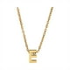 thumbnail image 1 of Un collar de oro con las iniciales de un nombre femenino de moda es un regalo para adolescentes femeninas, 1 of 5