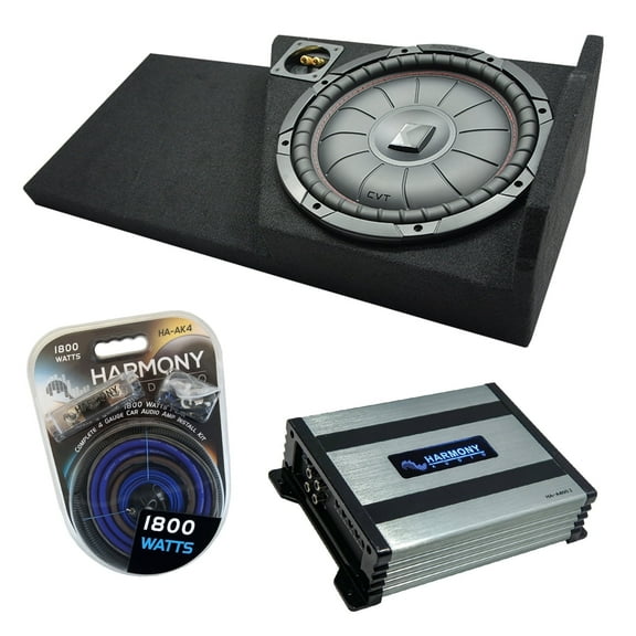 2014 - 2018 Chevy Silverado Double Cab Kicker CompR CWR12 12 Sub Box HA-A400.1