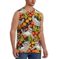 thumbnail image 2 of Bingfone Sloth on the Branch Pattern Men's Tank Tops Workout Sleeveless Tee Shirts Running Beach Tanks for Men-3X-Large, 2 of 8