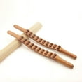 thumbnail image 3 of 8/20 Beads Rolling Pin Back Needle Massage Tendons Beech Wood Scraping Stick, 3 of 18