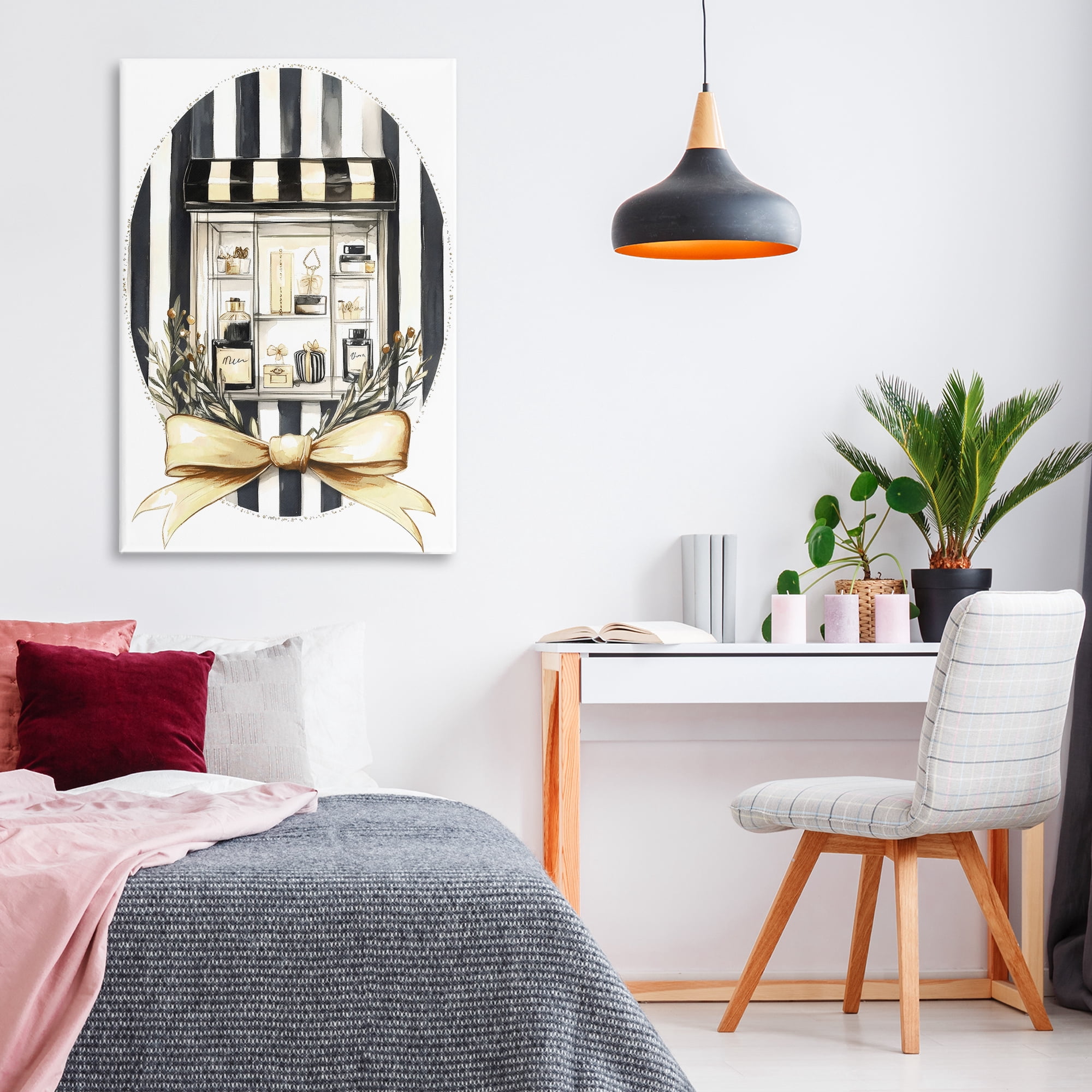 Stupell Industries Maison Perfume Window Display Canvas Wall Art, design by Petal Prints Design