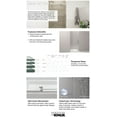 thumbnail image 2 of Kohler 707510-D3-BNK 70 x 36 in. Revel Pivot Shower Door with 0.25 in. Thick Frosted Glass - Anodized Brushed Nickel, 2 of 7