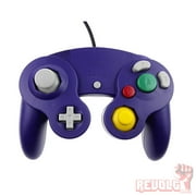 Gamecube Video Game Console Starter Kit by REVOLT Gamer - Original Type Wired Gamepad Controller, AC Adapter, and AV Composite Cable (Purple)