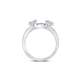 thumbnail image 4 of Diamond Princess 14kt White Gold Womens Round Diamond Wrap Ring Guard Enhancer 1/4 Cttw, 4 of 4