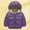 Dark Purple, variant on Toddler Girl Winter Coat Warm Puffer Jackets Kids Zip up Long Sleeve Thicken Windproof Jacket Outwear Hooded Jackets Toddler Boys Jacket 2-3 Years