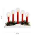 thumbnail image 2 of Holiday Time Christmas 5 Lights Candelabra With Halos Clear Bulbs, 2 of 4