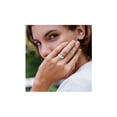 thumbnail image 3 of Gem & Harmony 2.22 Carat (Ctw) Opal Heart Three Stone Ring in Sterling Silver for Women, 3 of 6