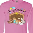 thumbnail image 4 of Inktastic Merry Christmas Cute Nativity Scene Long Sleeve T-Shirt, 4 of 5