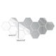 thumbnail image 3 of Pegatinas de pared de acrílico con protección del medio ambiente con espejo hexagonal, decoración de fondo de pared, pegatinas de espejo para habitación, 3 of 8