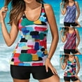thumbnail image 4 of Swim Suits  Women Plus Size Womens Swimwear Tankini Swimsuit Plus Tummy Control Bathing Suits Tankini Tops Shorts, 4 of 9