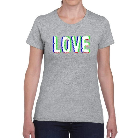 Love Slogan T-Shirt Women -Image by Shutterstock, Female Medium