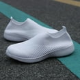 thumbnail image 4 of IUJSOY Lightweight Walking Shoes Women Slip on Mesh Sock Sneakers Anti-Slip Soft Sole Flats, 4 of 5