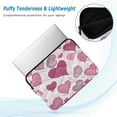 thumbnail image 5 of Laptop Bag Briefcase Computer Inner Bag Computer Bag Laptop Sleeve Case for Work Travel School Pink and Maroon Hearts, 5 of 8