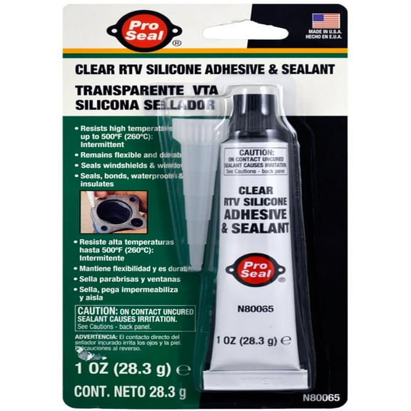 PRO SEAL Clear RTV Silicone Adhesive & Sealant 80065 PACER TECHNOLOGY