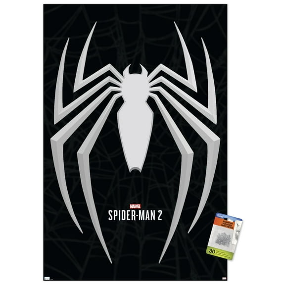 Marvel's Spider-Man 2 - Peter Parker Icon Wall Poster with Pushpins, 22.375" x 34"