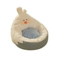thumbnail image 6 of DOLITY Cat Bed Lightweight Cushion Cartoon Chicken Cuddling Nest for Dog Puppy Cats Beige White, 6 of 8