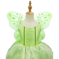 thumbnail image 3 of Benylion Princess Green Fairy Costume for Girls Toddler Halloween Princess Dress Up Outfits with Green Wings for 3-4 Years, 3 of 9