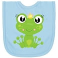 thumbnail image 2 of Inktastic Cute Frog, Green Frog, Frog Princess, Crown Newborn Bib, 2 of 3