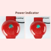 Mini Waffle Maker,Heart Shape Design Chaffle Maker,4 Inch Non-Stick Griddle for Waffles,Portable Pancake Maker Machine for Kid, Easy To Clean,Perfect for Make Chicken Patty,Sandwich