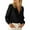 Black, variant on FreshPretty Long Sleeve Shirts for Women Fall Outfits Dressy Casual Ruffle Button Down Shirt Loose Vacation Blouses Tops