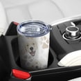 thumbnail image 5 of 20 Oz Cute Golden Retriever Coffee Tumbler Double Wall Insulated Stainless Steel Water Bottle | Metal Reusable Thermoses Flask with Cup Cap | Leak & Sweat Proof with Anti-Dust Lid, 5 of 7