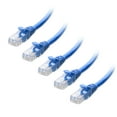 thumbnail image 1 of Cable Matters 10Gbps 5-Pack Snagless Short Cat 6 Ethernet Cable 7 ft (Cat 6 Cable, Cat6 Cable, Internet Cable, Network Cable) in Blue, 1 of 4