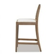 thumbnail image 5 of Panama 26.5" Curved Back Cane Rattan Set of 2 Counter Height Bar Stools in Ivory White Boucle, 5 of 9