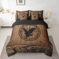 thumbnail image 2 of Homewish Teens Rustic Hunting Bedding Comforter Set 7pcs, Jungle Wildlife Eagle King Bedding Sets, Vintage Lodge Cabin Reversible Bed Sheets, Lightweight Room Decor, 2 of 7