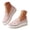Red, variant on Women's Mesh Rhinestone Platform Loafers Stylish Breathable Slip ons Soft Sole Non Slip Walking Shoes Gold Size 6
