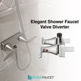 thumbnail image 2 of Dura Faucet DF-SA100LH-CP RV Shower Faucet Valve Diverter with Winged Levers (Chrome), 2 of 8